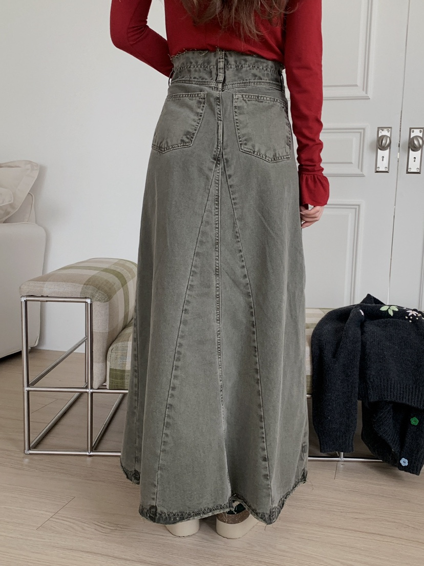 JKICHI東大門㊣實拍女裝新品推薦25秋冬人氣職業休閑熱賣長裙JKICHI長裙