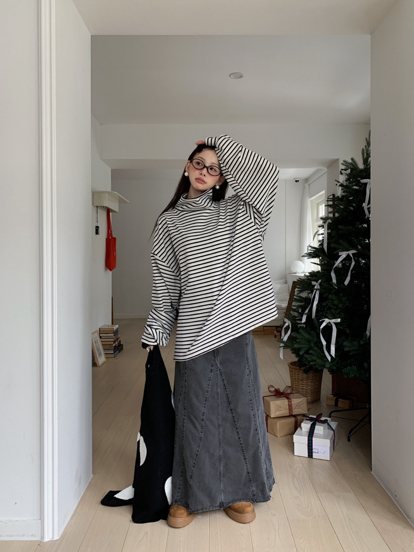 JKICHI東大門㊣實拍女裝新品推薦25秋冬人氣職業休閑熱賣長裙JKICHI長裙圖色2