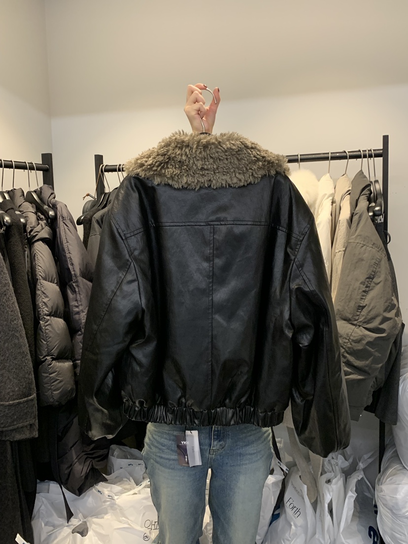 FORTH東大門㊣實拍女士新品推薦熱賣人氣職業休閑時尚夾克皮革FORTH夾克
