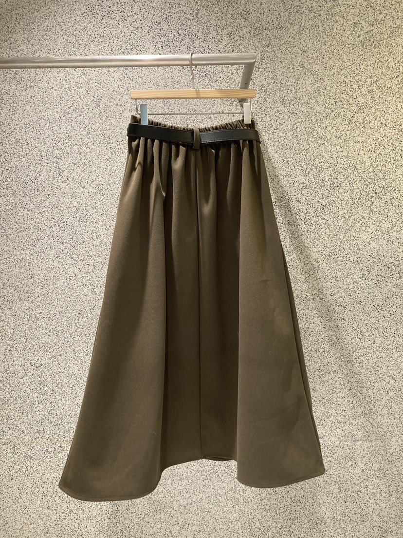 ADDICTED韓國代購㊣女士新款推薦時尚休閑人氣25秋冬長裙含腰帶ADDICTED長裙