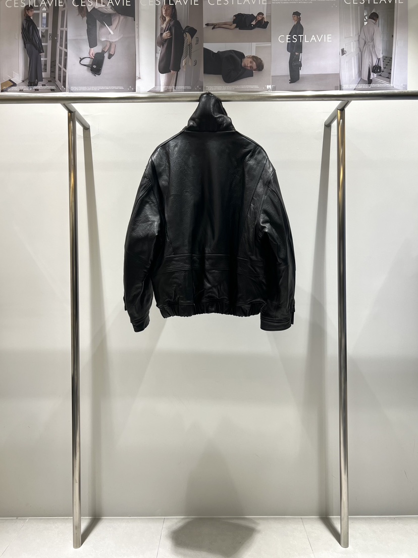 CESTLAVIE東大門㊣代購女裝新品休閑人氣時尚推薦熱賣皮衣羊皮CESTLAVIE皮衣