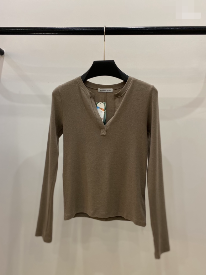 MUSHROOM EFFECT東大門㊣實拍女裝新品25秋冬休閑時尚長袖T恤MUSHROOM EFFECT長袖T恤圖色2