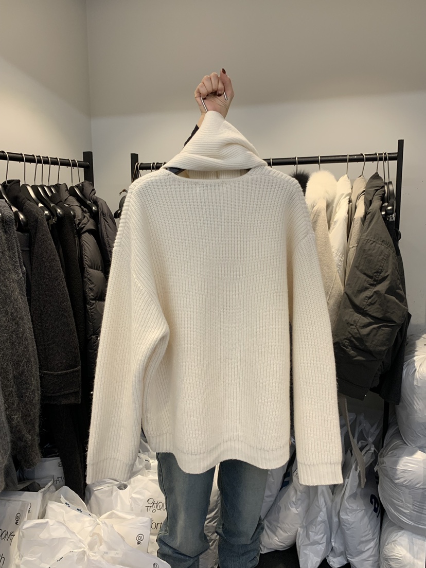 FORTH韓國代購㊣女裝新款職業25秋冬休閑時尚推薦針織衫含圍巾FORTH針織衫