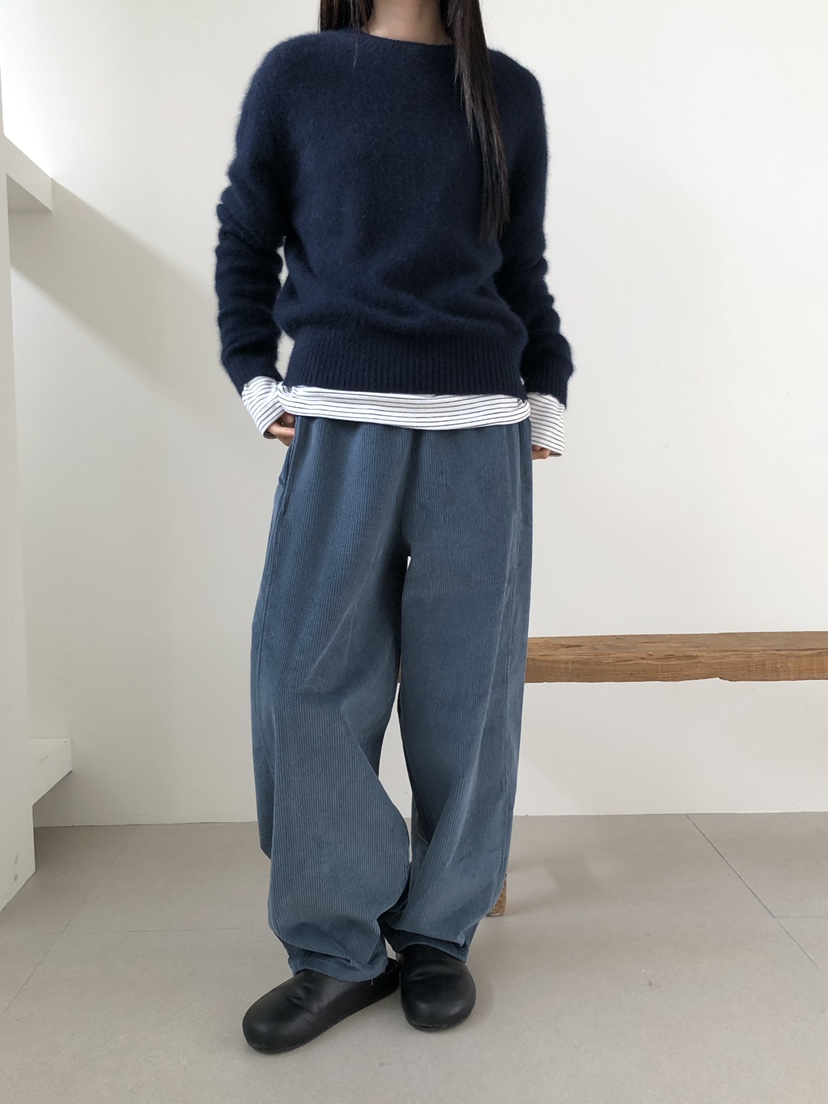 B_GARDER韓國代購㊣女士新品25秋冬人氣推薦職業休閑褲燈芯絨B.GARDER休閑褲