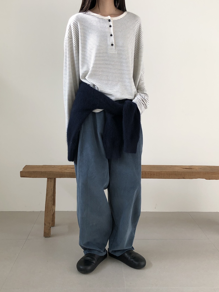 B_GARDER韓國代購㊣女士新品25秋冬人氣推薦職業休閑褲燈芯絨B.GARDER休閑褲