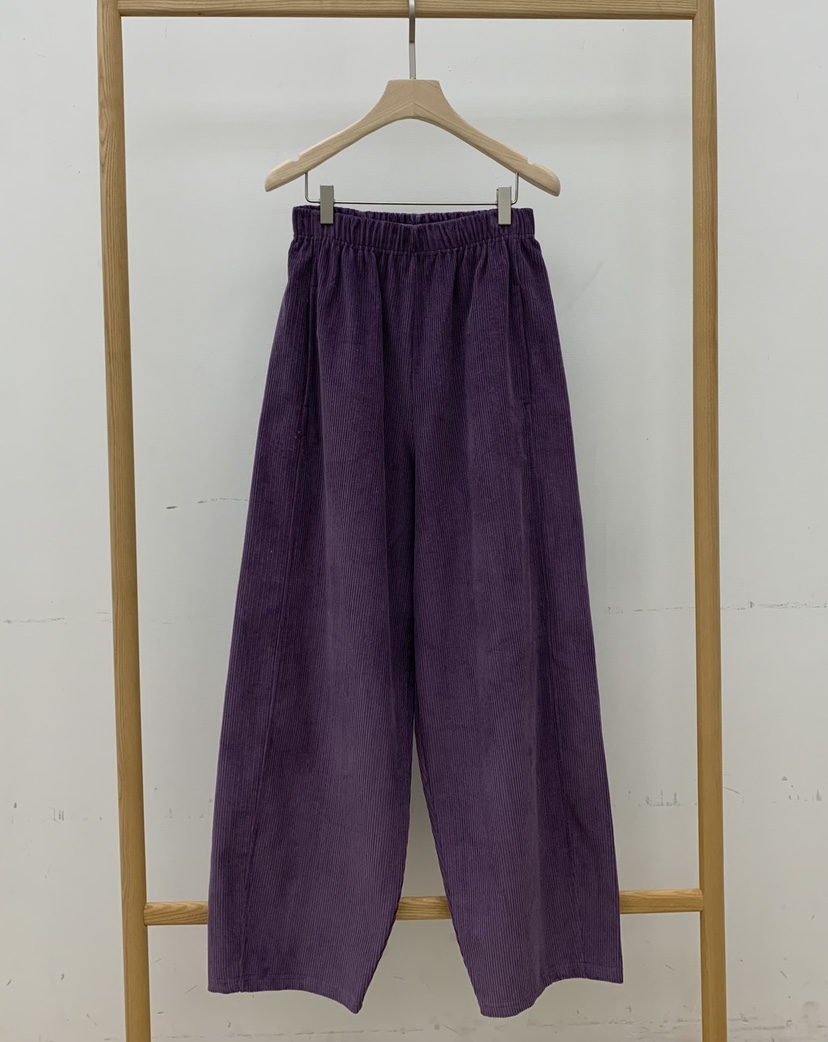 B_GARDER韓國代購㊣女士新品25秋冬人氣推薦職業休閑褲燈芯絨B.GARDER休閑褲圖色1