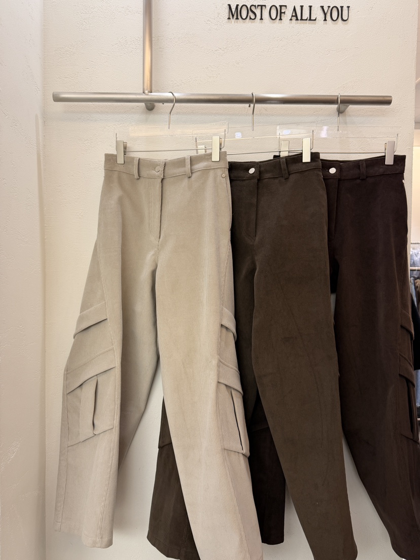 MOST OF ALL U東大門㊣實拍女士新品熱賣休閑褲工裝褲雙口袋MOST OF ALL U休閑褲