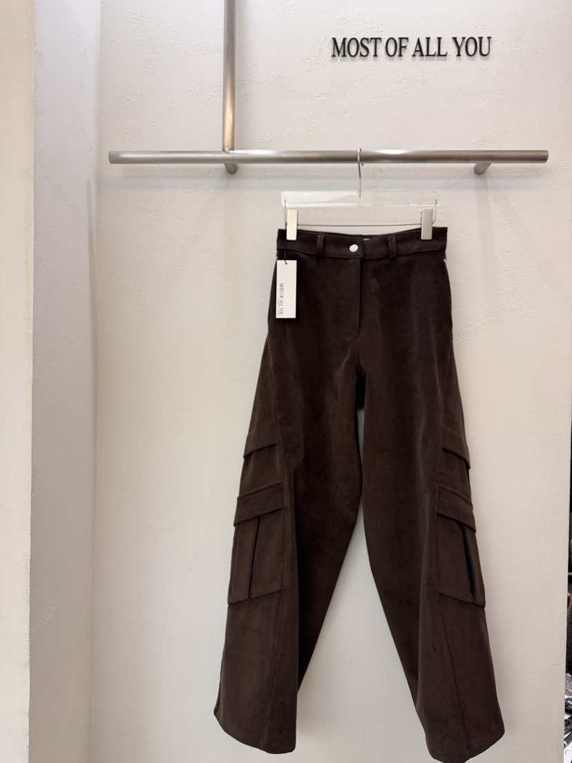 MOST OF ALL U東大門㊣實拍女士新品熱賣休閑褲工裝褲雙口袋MOST OF ALL U休閑褲圖色3