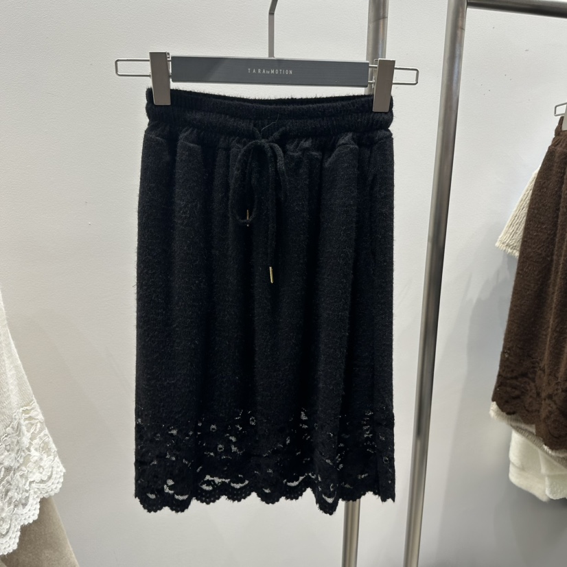 TARABY MOTION東大門㊣實拍女裝新品時尚半身裙中短裙安哥拉TARABY MOTION半身裙/中短裙圖色2黑色