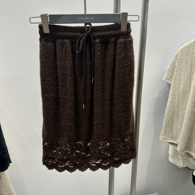 TARABY MOTION東大門㊣實拍女裝新品時尚半身裙中短裙安哥拉TARABY MOTION半身裙/中短裙圖色3棕色