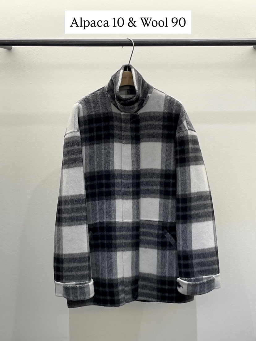 OBSESS韓國代購㊣女士新款熱賣25秋冬休閑職業短款大衣羊駝OBSESS/EARLY BIRD短款大衣圖色1