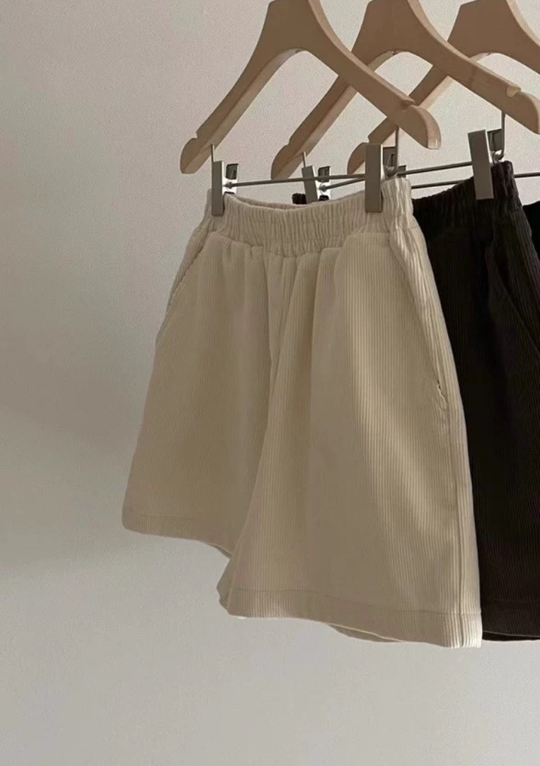 MONIQUE東大門㊣實拍女士新款熱賣推薦職業25秋冬短褲燈芯絨MONIQUE短褲圖色1