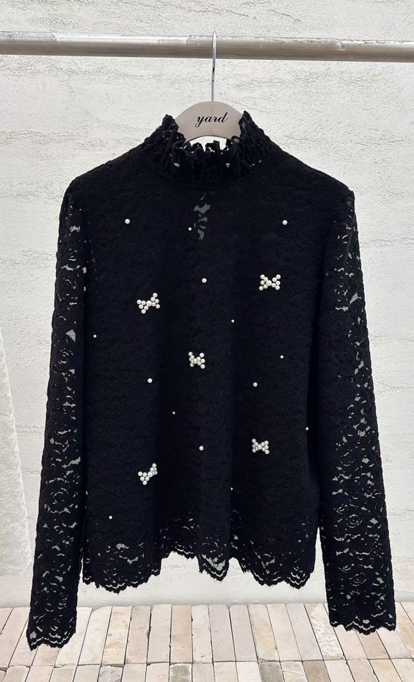 YARD韓國直郵㊣女裝新款時尚休閑人氣職業推薦熱賣襯衫蕾絲衫YARD襯衫/蕾絲衫圖色3