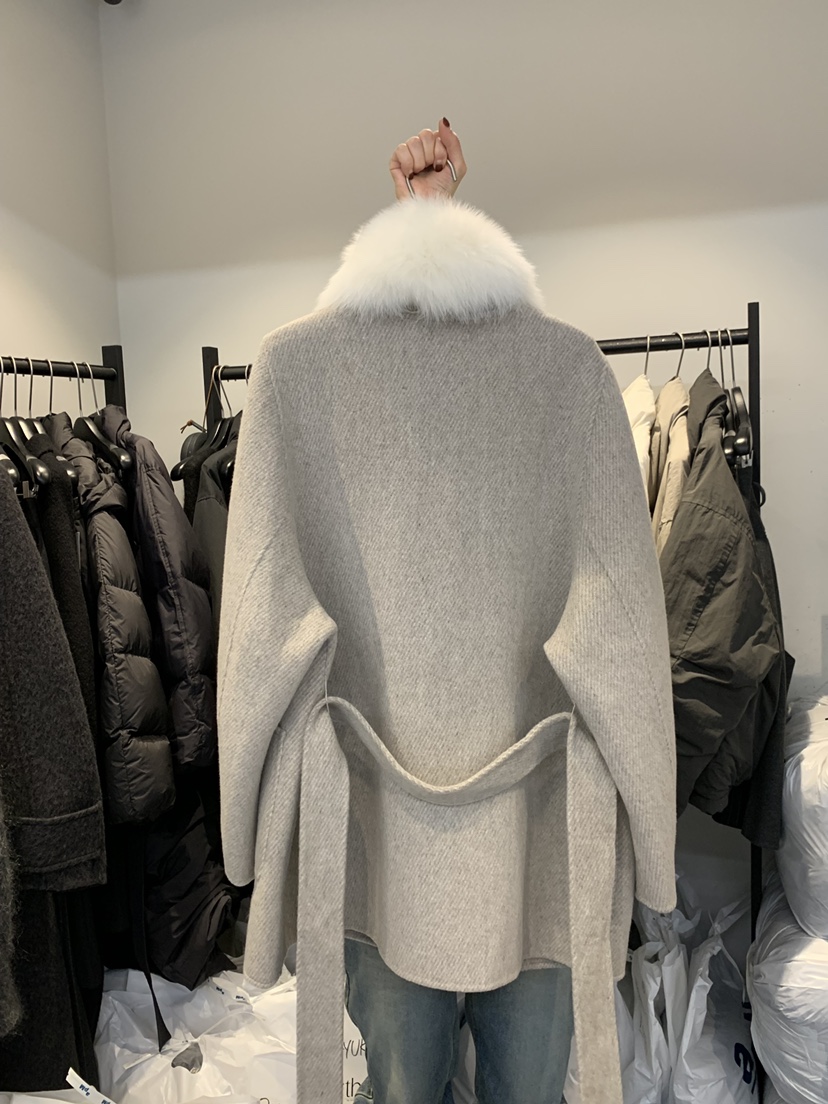 FORTH東大門㊣直郵女裝新品休閑職業推薦時尚中長款大衣狐貍FORTH中長款大衣