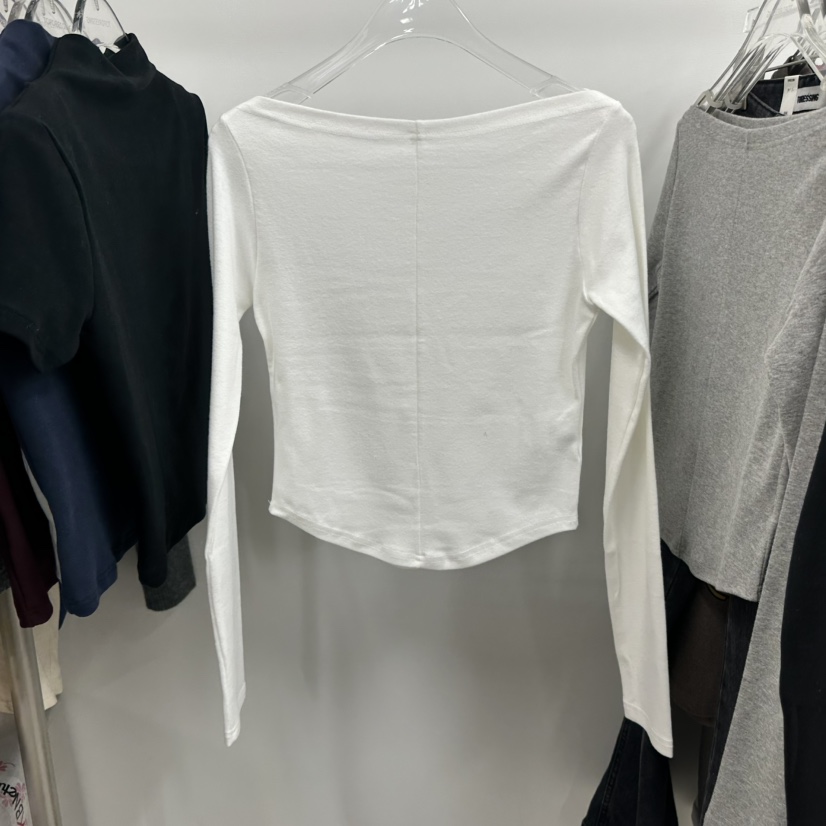 TOPDRESSING東大門㊣實拍女士新款25秋冬時尚休閑職業長袖T恤TOPDRESSING長袖T恤圖色1