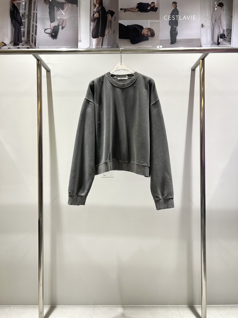 CESTLAVIE東大門㊣直郵女裝新款人氣25秋冬時尚衛衣加絨刺繡CESTLAVIE衛衣圖色2