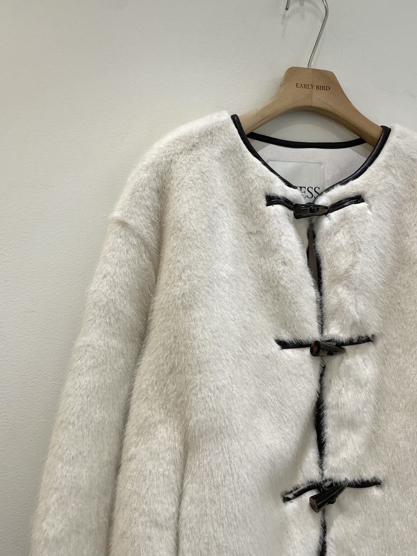 OBSESS韓國直郵㊣女裝新款25秋冬休閑時尚熱賣短款大衣貂皮OBSESS/EARLY BIRD短款大衣