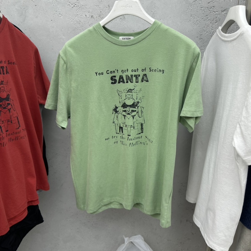 SIXTEEN韓國代購㊣女裝新款人氣25秋冬休閑推薦時尚職業T恤SIXTEENT恤圖色2