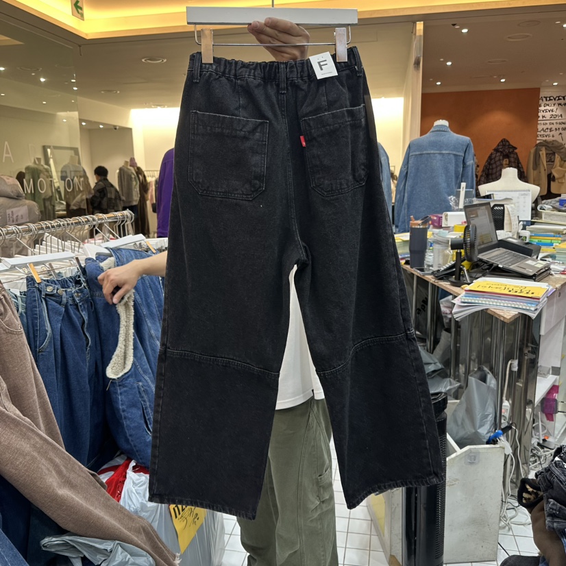 ITZEL韓國直郵㊣女裝新品休閑25秋冬熱賣人氣時尚推薦牛仔褲ITZEL牛仔褲