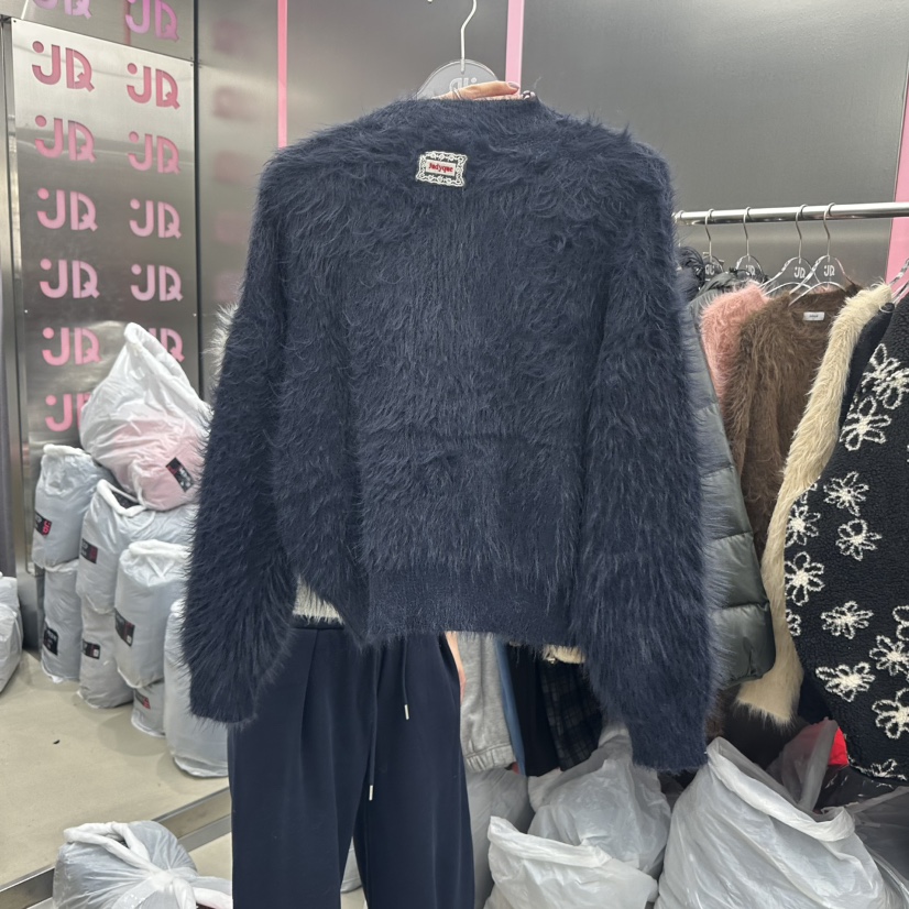 JUDYQUE東大門㊣實拍女裝新款休閑職業人氣推薦25秋冬針織衫毛皮JUDYQUE針織衫