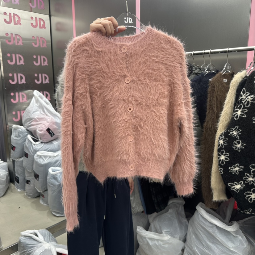 JUDYQUE東大門㊣實拍女裝新款休閑職業人氣推薦25秋冬針織衫毛皮JUDYQUE針織衫圖色2