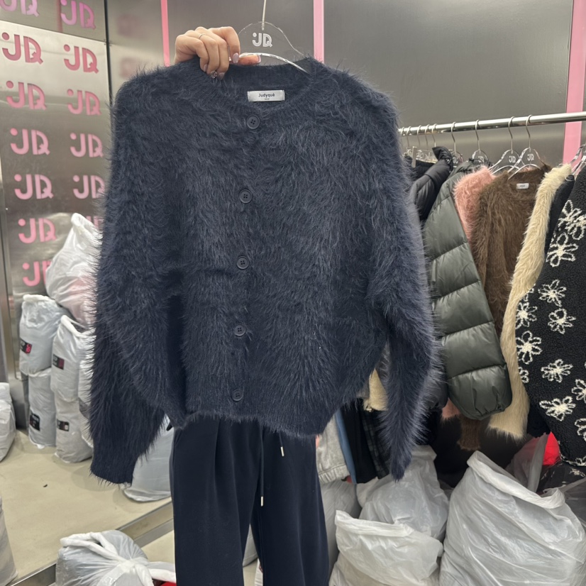 JUDYQUE東大門㊣實拍女裝新款休閑職業人氣推薦25秋冬針織衫毛皮JUDYQUE針織衫圖色4
