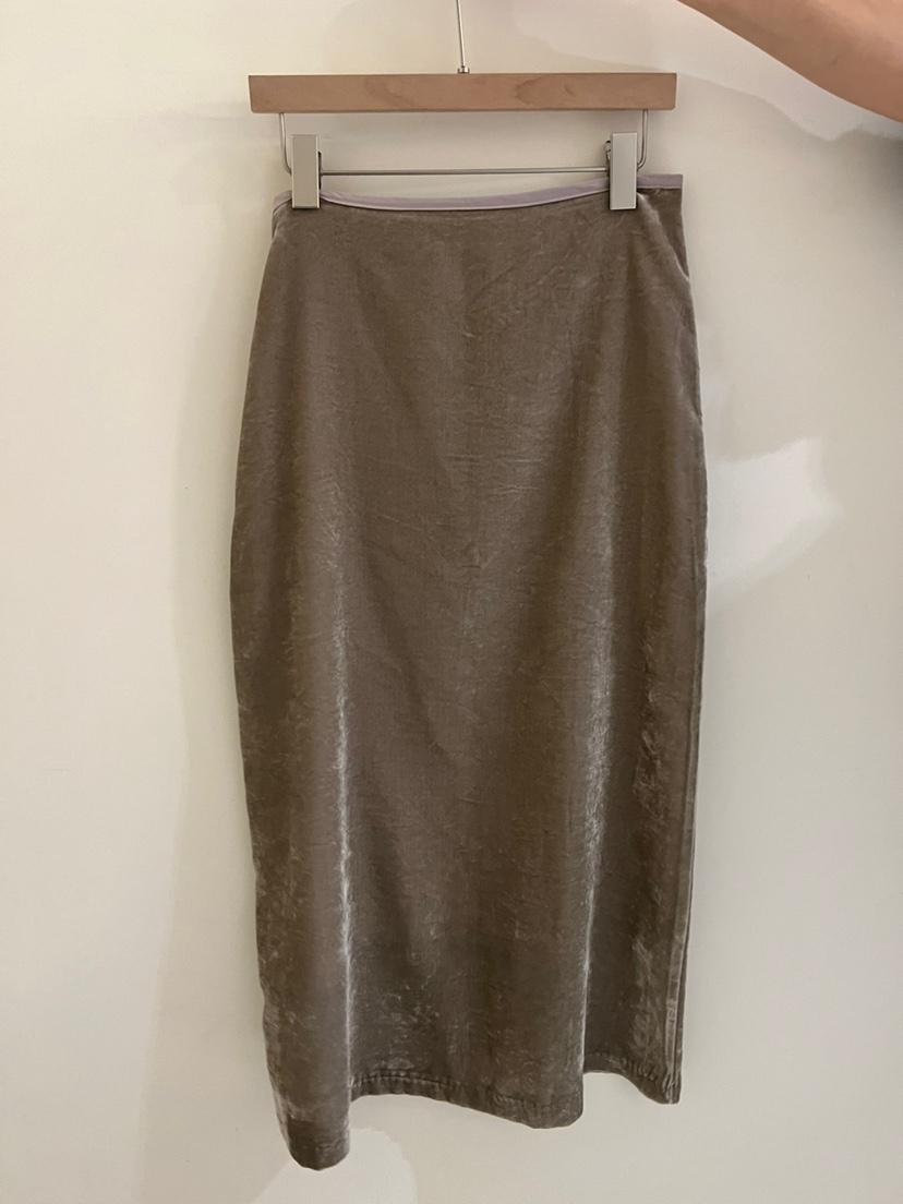 BALANCE東大門㊣代購女裝新款推薦時尚休閑25秋冬長裙天鵝絨BALANCE長裙