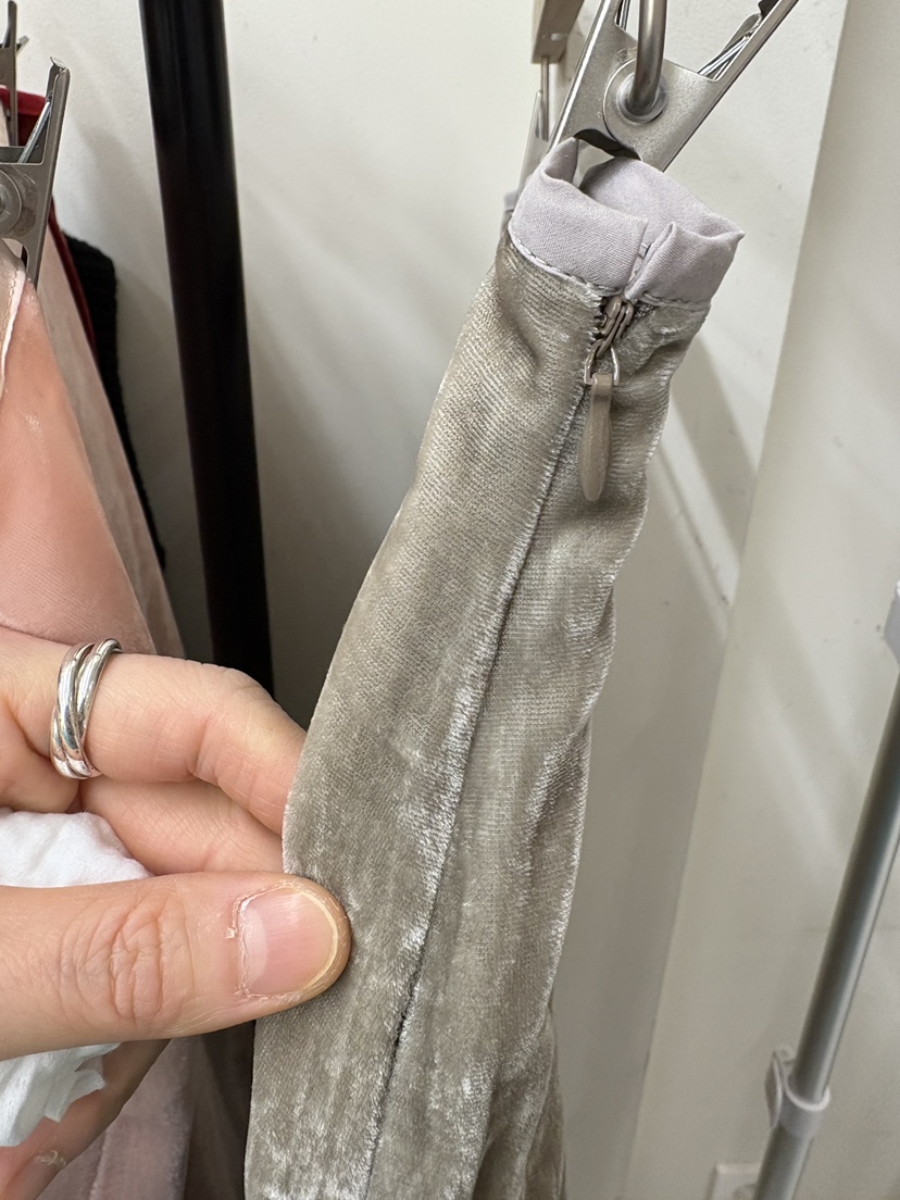 BALANCE東大門㊣代購女裝新款推薦時尚休閑25秋冬長裙天鵝絨BALANCE長裙