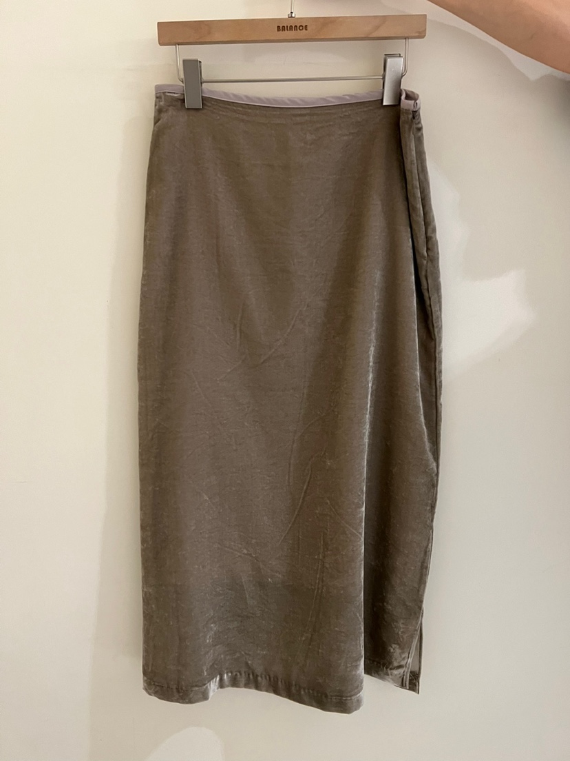 BALANCE東大門㊣代購女裝新款推薦時尚休閑25秋冬長裙天鵝絨BALANCE長裙圖色1