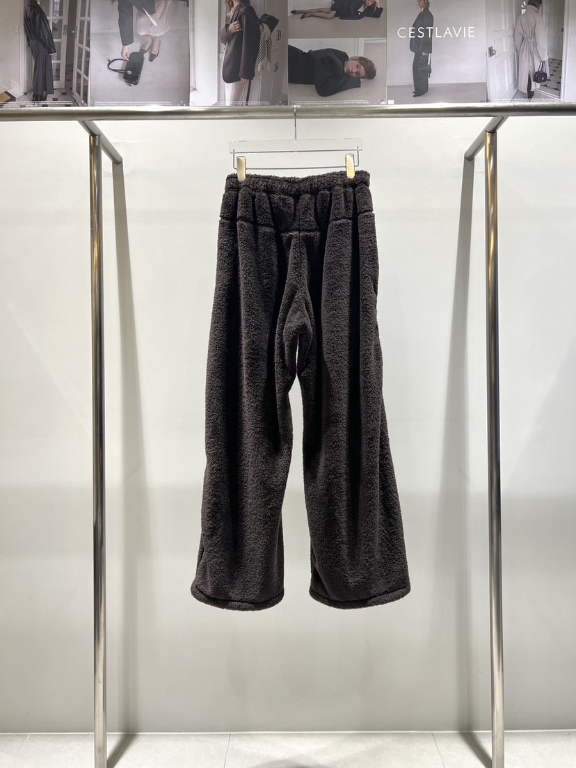CESTLAVIE韓國代購㊣女裝新品推薦熱賣25秋冬休閑褲泰迪熊圍巾CESTLAVIE休閑褲