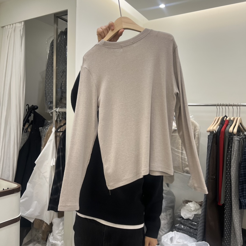 HOUSE OF/DE MERRY東大門㊣代購女裝新品25秋冬職業長袖T恤HOUSE OF/DE MERRY長袖T恤