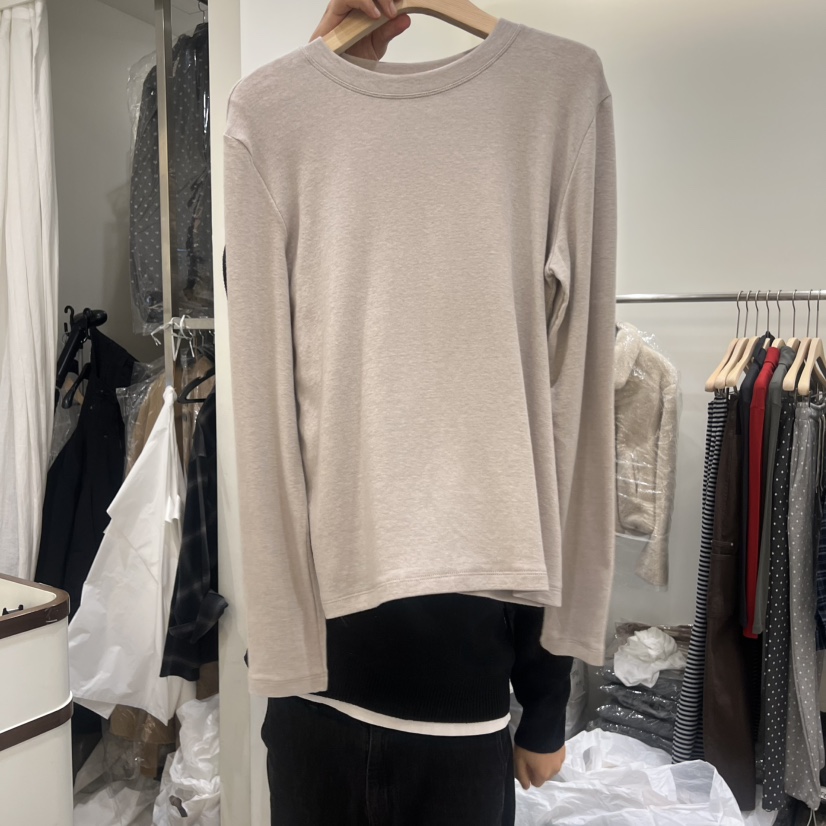 HOUSE OF/DE MERRY東大門㊣代購女裝新品25秋冬職業長袖T恤HOUSE OF/DE MERRY長袖T恤圖色1