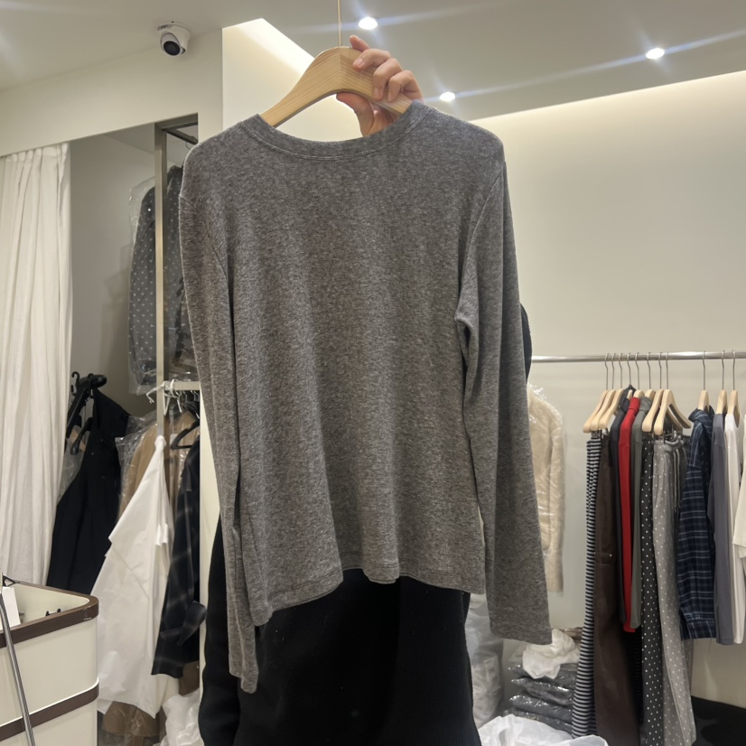 HOUSE OF/DE MERRY東大門㊣代購女裝新品25秋冬職業長袖T恤HOUSE OF/DE MERRY長袖T恤圖色2