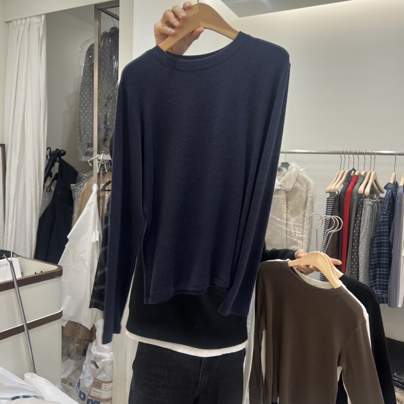 HOUSE OF/DE MERRY東大門㊣代購女裝新品25秋冬職業長袖T恤HOUSE OF/DE MERRY長袖T恤圖色4