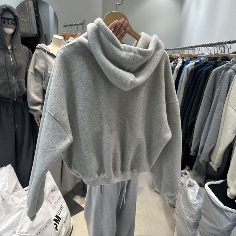 W.FATAL東大門㊣代購女裝新款休閑25秋冬衛衣雙面抓絨連帽衫W.FATAL衛衣