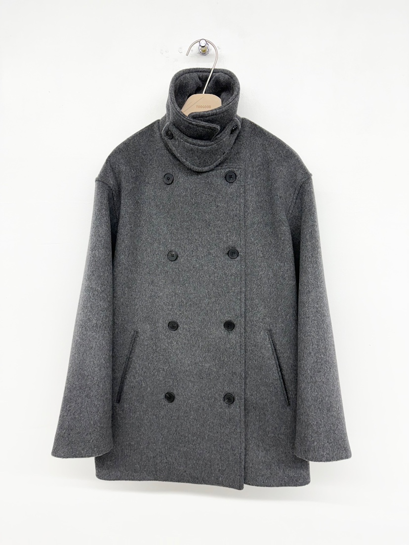 TOOGOOD韓國直郵㊣女裝新品人氣職業休閑熱賣中長款大衣羊毛TOOGOOD中長款大衣圖色1墨色