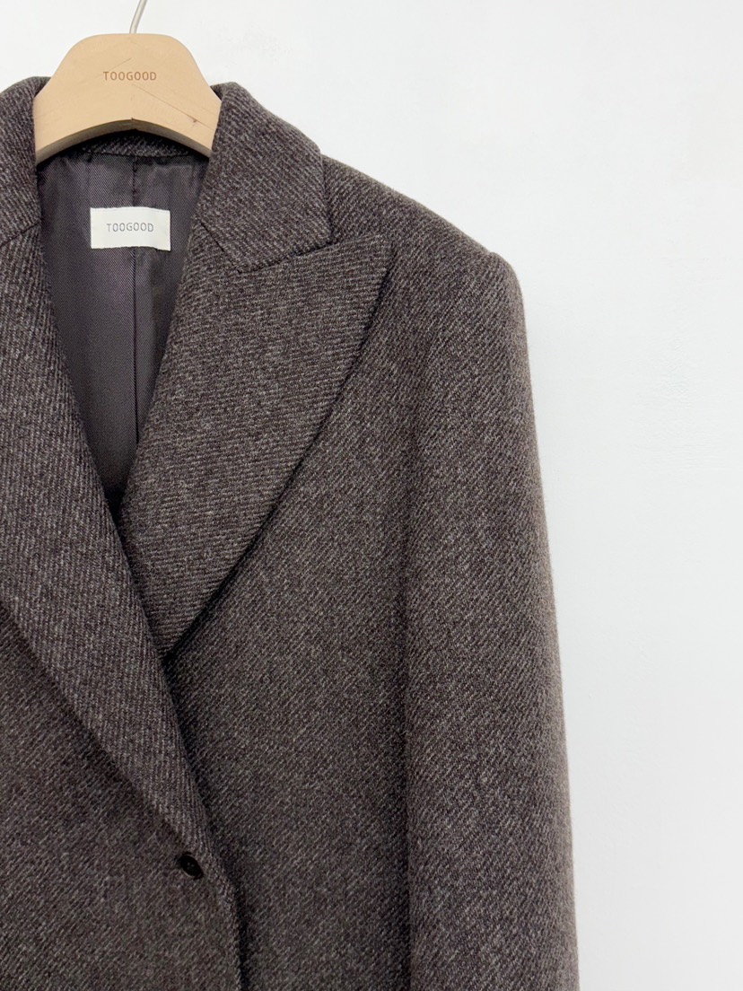 TOOGOOD韓國代購㊣女裝新款職業時尚休閑推薦人氣中長款大衣TOOGOOD中長款大衣
