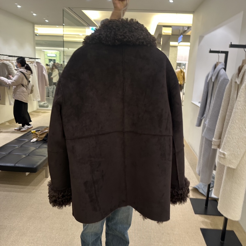 VEGETABLE東大門㊣代購女士新款時尚人氣推薦中長款大衣里外穿VEGETABLE中長款大衣