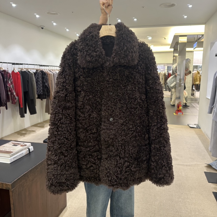 VEGETABLE東大門㊣代購女士新款時尚人氣推薦中長款大衣里外穿VEGETABLE中長款大衣圖色1