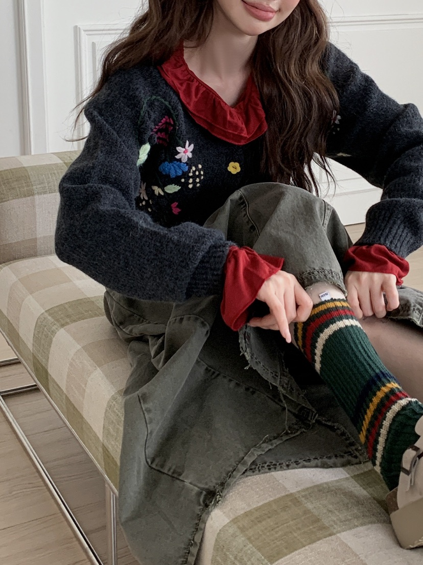 JKICHI東大門㊣代購女裝新品熱賣休閑推薦時尚人氣25秋冬毛衣JKICHI毛衣