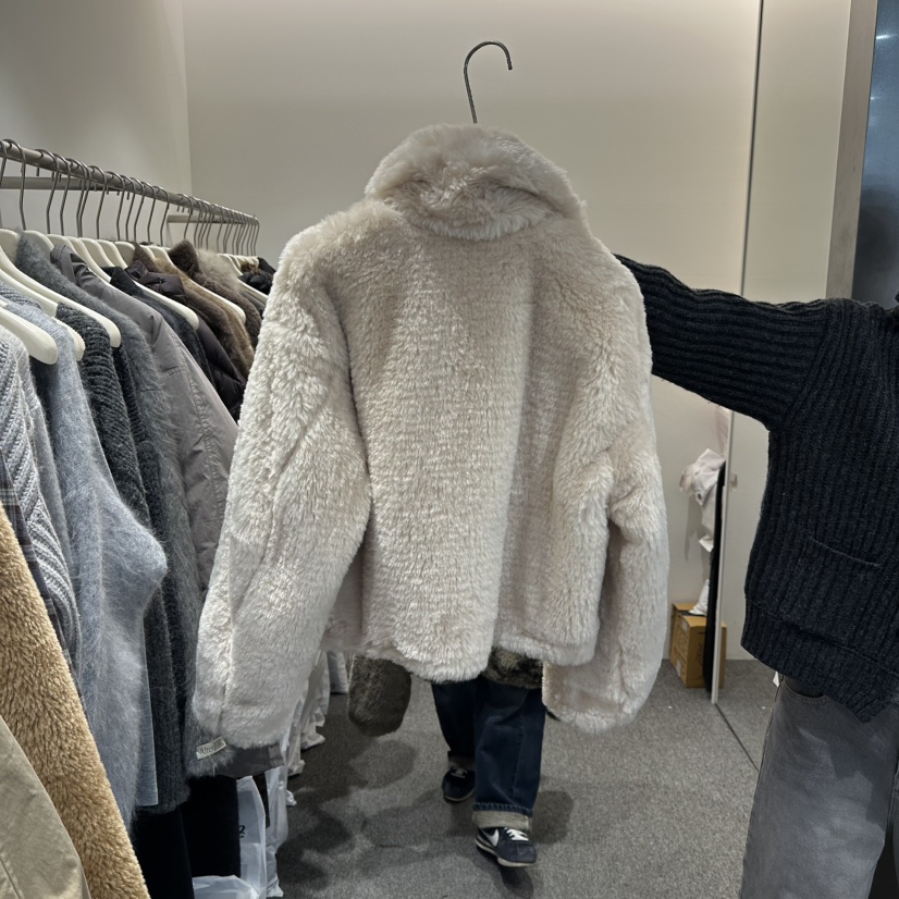 ALTER東大門㊣實拍女裝新品熱賣時尚人氣25秋冬休閑短款大衣Alter短款大衣