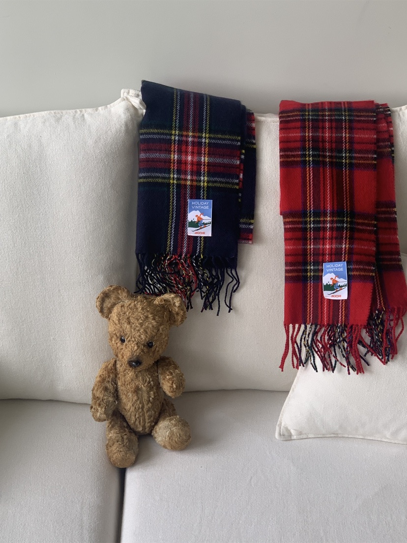 JKICHI韓國直郵㊣女裝新品25秋冬熱賣休閑圍巾披肩格子圍巾JKICHI圍巾/披肩