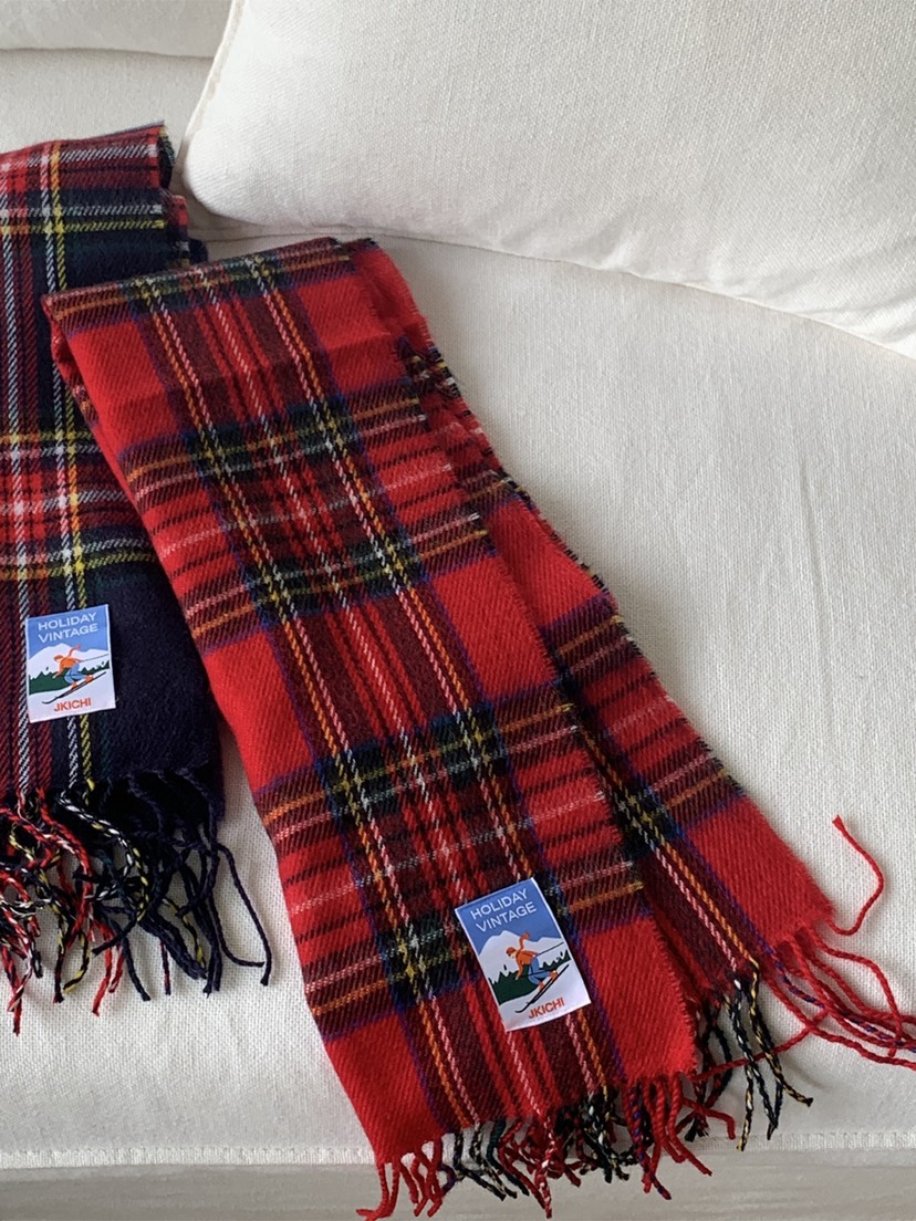 JKICHI韓國直郵㊣女裝新品25秋冬熱賣休閑圍巾披肩格子圍巾JKICHI圍巾/披肩圖色2