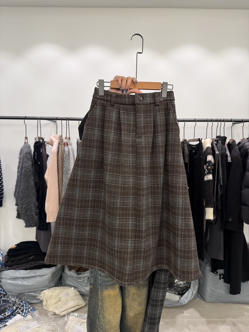 WATERMELON東大門㊣直郵女士新品職業人氣25秋冬熱賣休閑長裙WATER MELON長裙圖色1