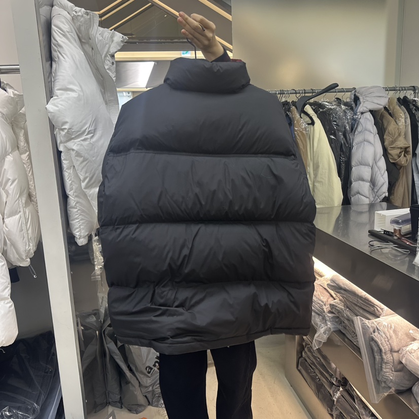 RIVER韓國代購㊣女士新品熱賣休閑時尚推薦短款羽絨服拉鏈鵝絨WATER/RIVER短款羽絨服