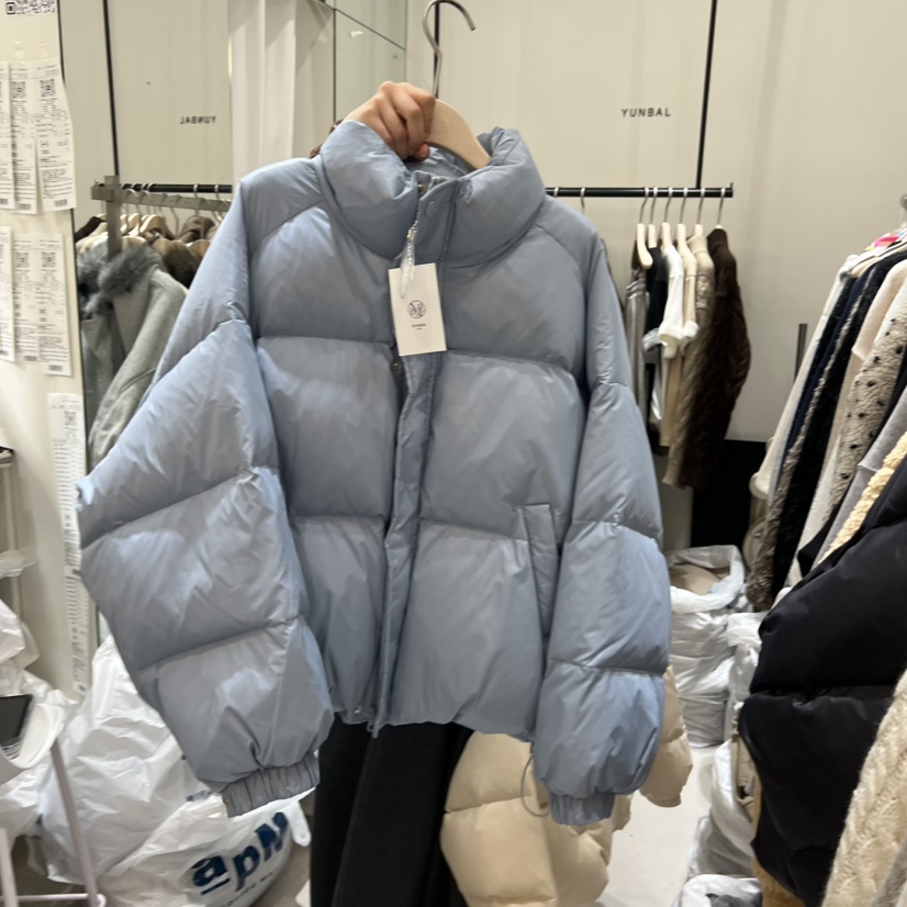 YUNBAL東大門㊣實拍女裝新款熱賣職業休閑短款羽絨服填充鴨絨YUNBAL短款羽絨服圖色2