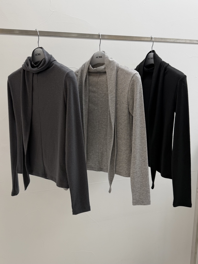 ACME東大門㊣直郵女裝新品推薦熱賣25秋冬長袖T恤羊毛圍巾含圍巾ACME長袖T恤