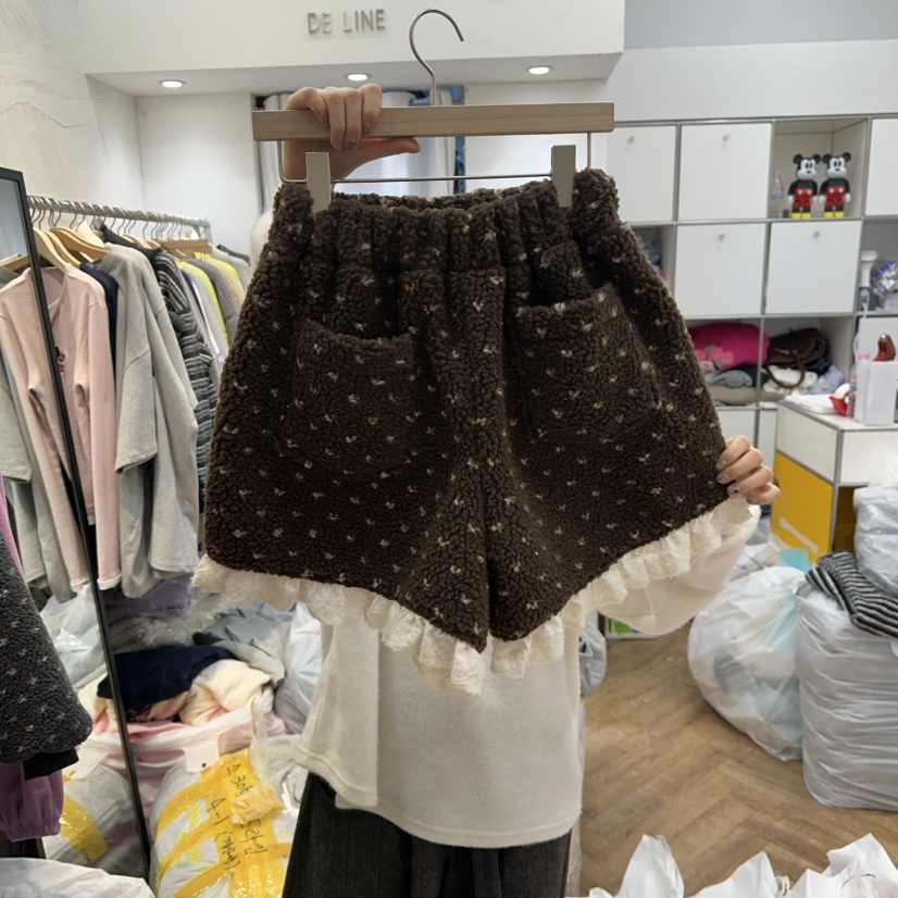 DE LINE東大門㊣代購女士新款25秋冬推薦人氣時尚熱賣短褲DE LINE短褲