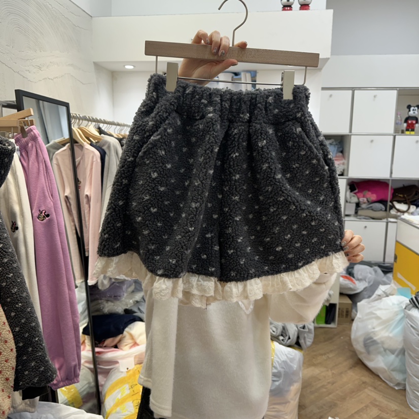 DE LINE東大門㊣代購女士新款25秋冬推薦人氣時尚熱賣短褲DE LINE短褲圖色2