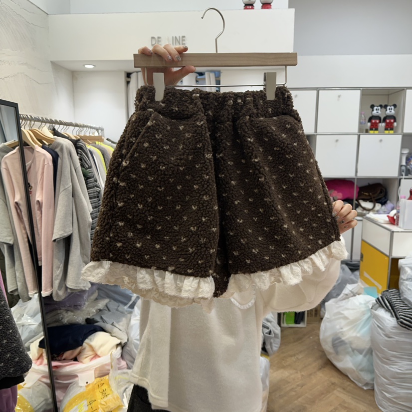 DE LINE東大門㊣代購女士新款25秋冬推薦人氣時尚熱賣短褲DE LINE短褲圖色3